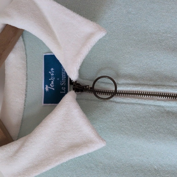 Tombolo Le Sirenuse Mint Half-Zip Cabana Shirt - Unisex Women L, Men M - Picture 7 of 16